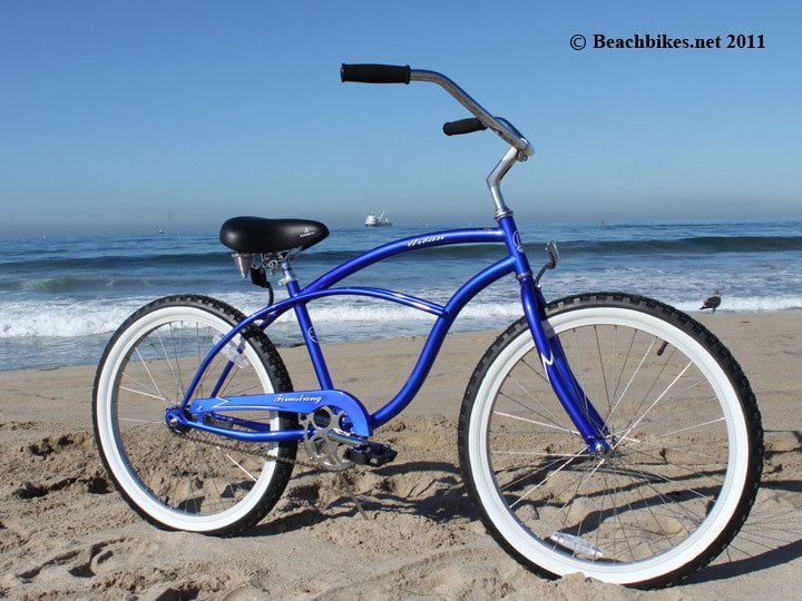 royal blue beach cruiser