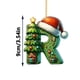 thumbnail image 2 of Rapeiae 2D Acrylic Christmas Tree 26 Letter Pendant Decorative Gift Family Christmas Party Pendants, 2 of 5