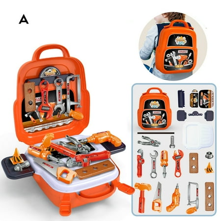 

Kid s Tool Set with Drill & Screwdriver Toys Tool Accessories Craftsmans Gift