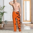 thumbnail image 2 of Gukieu Halloween Bats Print Men's Home Trousers, Elastic Drawstring Home Pajamas Clothing Suitable for Adult Men-3X-Large, 2 of 6