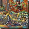 thumbnail image 2 of Outdoor Living and Style Brown and Yellow My Happy Place Outdoor Canvas Square Wall Art Decor 24" x, 2 of 2