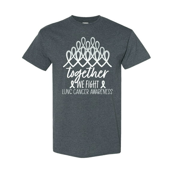 Inktastic Together, We Fight Lung Cancer Awareness T-Shirt