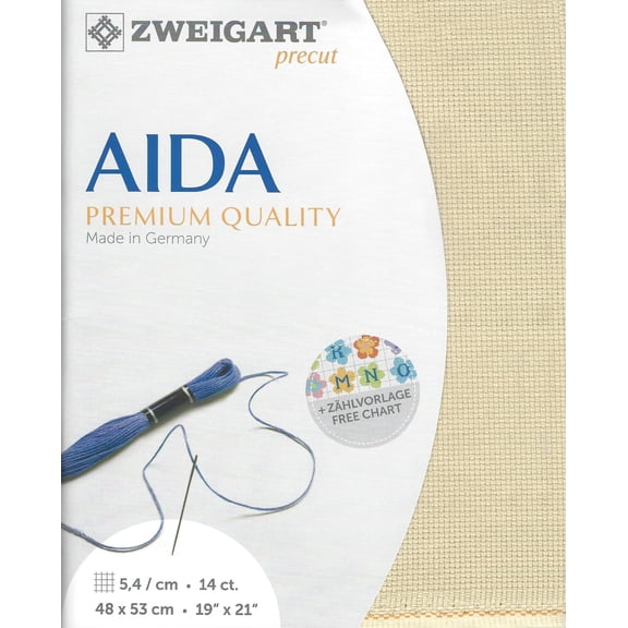 Precut Stern-Aida 14 count Dark Beige 3706/3740