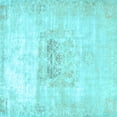 thumbnail image 1 of Ahgly Company Indoor Square Persian Light Blue Traditional Area Rugs, 3' Square, 1 of 4