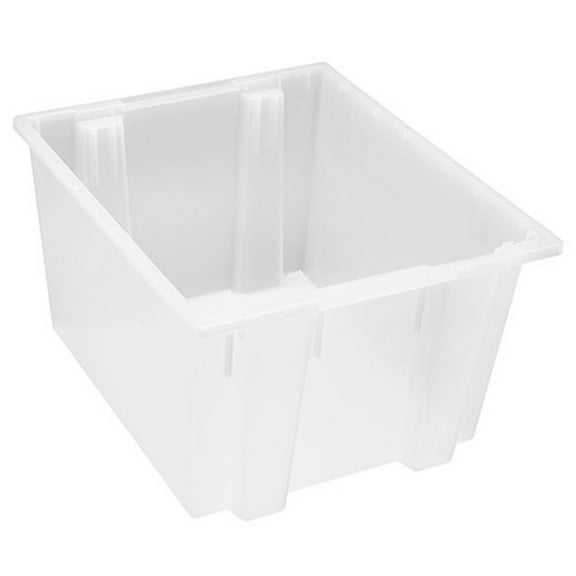Quantum Storage Systems Stack and Nest Tote Heavy Duty Polypropylene Container, 23.5"W x 19.5"D x 13"H, 2.60 Cap (cu