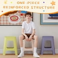 thumbnail image 6 of 5 Pack Stools for Classroom, Linor 18.8" H Stackable Colorful Nesting Plastic Stool, Backless Chairs Flexible Seating for School, Home, 6 of 8