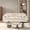 Beige Champagne, variant on Roundhill Furniture Belvoir Upholstered Stationary Sofa, Charcoal