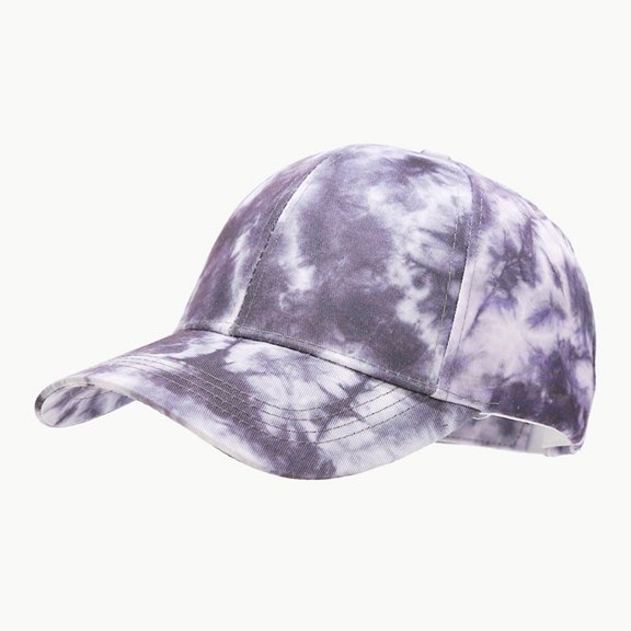 Summer Outdoor Baseball Cap for Men and Women 3D Printed Tie Dye Snapback Hat Unisex Adjustable Sun Hat for All Activities