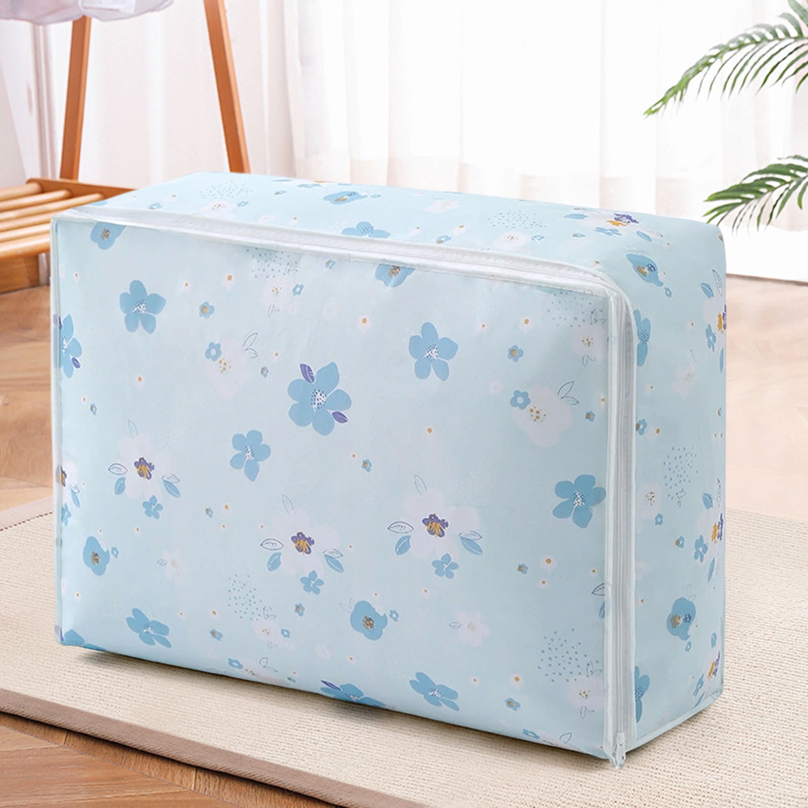 小物入れ Waterproof Folding Bag Foldable Clothes Storage Bags with Zipper, Waterproof Large