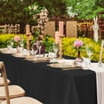 thumbnail image 5 of Maplenight Premium Solid Color Glossy Satin Tablecloth – Customizable for High-end Hotels, Banquets & Weddings Black, 5 of 5