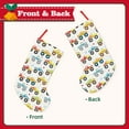 thumbnail image 2 of Bingfone Cartoon Monster Trucks Print Personalized Christmas Stocking - Snowman Design Large 18 inch,Family Holiday Season Decor, 2 of 8