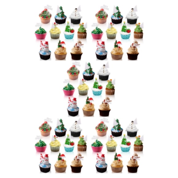 Maytalsory 10x Cake Toothpicks Decor Cartoon Fruit Fork Festival Ambience For Desserts And Snacks Dessert Fork 5Set