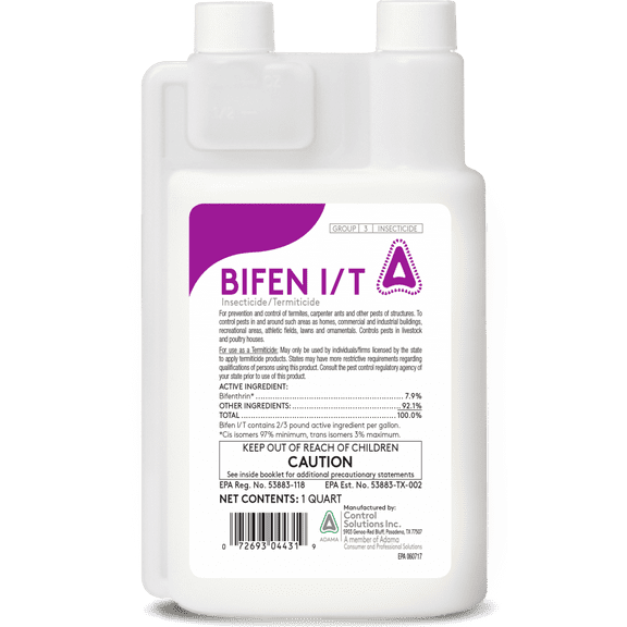 Bifen I/T Insecticide - Kills Over 75 Listed Pests - 1 Case (12 x 32 fl oz Bottles) by Control Solutions