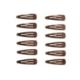 thumbnail image 4 of Scunci Metal Snap Hair Clips, Brown, 12 Count, 4 of 11