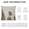 thumbnail image 5 of GOSMITH Pine Cones Rectangle Pillow Covers Pine Cone Evergreen Coniferous Forest Plant Brown Throw Lumbar Pillow Case Cushion Cover Home Office Decorative, 5 of 5