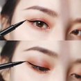 thumbnail image 2 of Delineador de ojos de secado rápido para mujer, lápiz de línea de Ojos de larga duración,, herramientas cosméticas, 6 colores, negro y marrón( 01 Black, 2 of 5