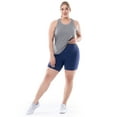 thumbnail image 4 of Athletic Works Women's Plus Size Core Active Dri-Works Bike Short, 2-Pack, Sizes S-4X, 4 of 12