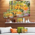thumbnail image 2 of Design Art Colorful Autumn Forest Canvas Print, 2 of 3
