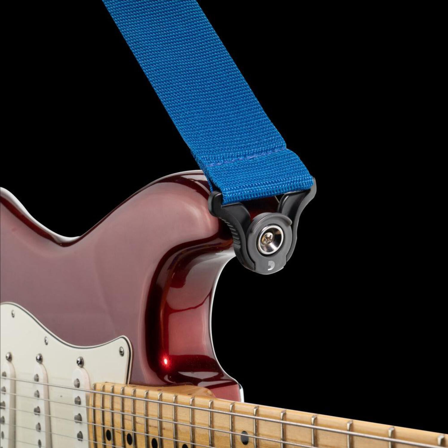 D'Addario Auto Lock Guitar Strap | Polypro | Blue