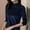 Blue, variant on BLTIBY Women's Vintage Velvet Half Turtleneck Blouse Long Sleeve Dressy Casual Slim Fit Pullover Top Fashion Elegant Jacquard Shirts Black L