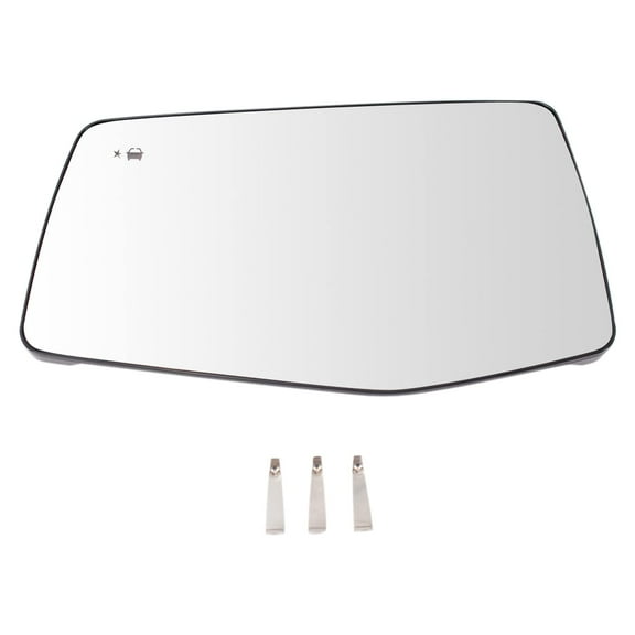 TRQ Exterior Mirror Glass Heated Blind Spot LH for Silverado Sierra 1500 MGA09941 Fits select: 2019-2020 CHEVROLET SILVERADO, 2019-2020 GMC SIERRA
