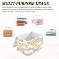thumbnail image 6 of Yayeee Collapsible Cube Storage Bin with Lid Fabric Closet Decorative Basket with Handles, Purple Rainbow Clouds, 6 of 7
