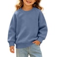 thumbnail image 2 of Ashirexll Girls Sweatshirts Solid Raglan Sleeve French Round Neck Sweatshirt for Toddler Girls 0-4 Years, 2 of 5