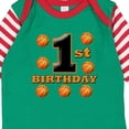 thumbnail image 4 of Inktastic 1st Birthday Basketball Boys or Girls Long Sleeve Baby Bodysuit, 4 of 5