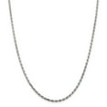 thumbnail image 1 of Sterling Silver 2.5mm Diamond-cut Rope Chain (Weight: 16.69 Grams, Length: 28 Inches), 1 of 4