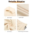 thumbnail image 5 of MOSHU 2 Piece Womens Outfits Sets Half Zipper Oversized Sweatshirts and Drawstring Sweatpants with Pockets Fall Trendy Tracksuits, 5 of 9