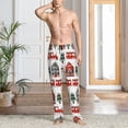 thumbnail image 2 of Fotbe Christmas Houses Pantalones de Pijama para Hombre, Pantalones de Dormir, Pantalones de Casa con Cintura Ajustable y Bolsillos-XX-Large, 2 of 6