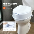 thumbnail image 6 of KFFKFF Raised Toilet Seat, 6-Inch Lift, Supports up to 300 lbs, Fits Most Toilets, Secure Screw Rod Fastening, Includes Seat, Ideal for Seniors, Disabled, Post-Surgery, Pregnancy, Healthcare Needs, 6 of 9