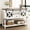 White, variant on ANPOO Rustic Sofa Table, Large Console Table Entryway Table with 2 Barn Door Cabinets & 1 Drawer for Living Room