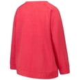 thumbnail image 3 of Women's Profile  Red Kansas City Chiefs Plus Size Acid Wash Raglan Sweatshirt, 3 of 3