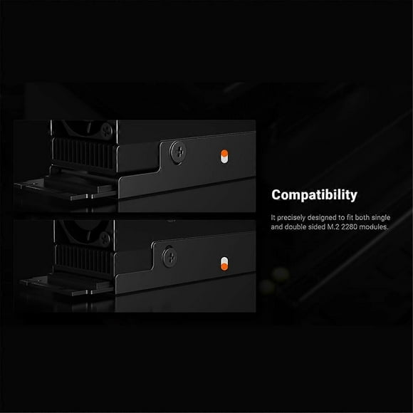 ZERO M25 M.2 Solid State Cooler Thermal Conductive NVME HDD M.2 Aluminum Heat Pipe Multi-Functional Heat Sinks