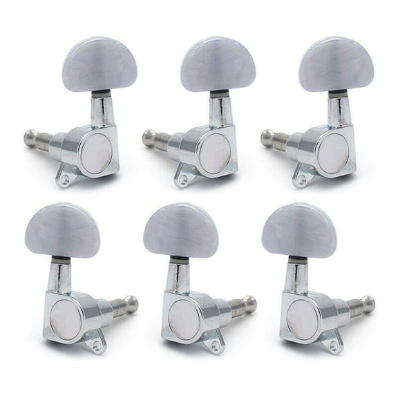 Guitar String Tuning Pegs Key Tuner Machine Head with White Pearl for Electric Guitar Chrome