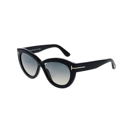 UPC 664689900459 product image for Tom Ford Women's Diane-02 FT0577-01B-56 Black Oval Sunglasses | upcitemdb.com