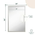 thumbnail image 4 of Hamilton Hills Commercial Contemporary Industrial Strength Wall Mirror Polished Stainless, 4 of 7