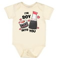 thumbnail image 3 of Inktastic I'm Soy into You with Cute Soy Sauce and Sushi Boys or Girls Baby Bodysuit, 3 of 5