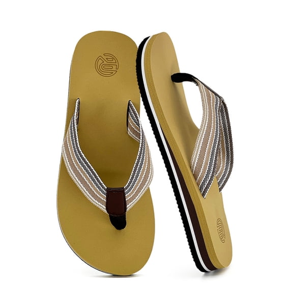 Women's Orthotic Flip Flops,Casual Comfortable Woven Strap Yoga Mat Thong Sandal with Arch Support Slip On Sandals for Summer Beach