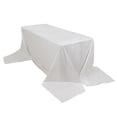 thumbnail image 2 of BalsaCircle 90" x 156" Rectangular Cotton Wedding Tablecloth Linens White, 2 of 8