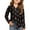 Black, variant on CCRFTGI Long Sleeve Shirts for Children Girls Causal Back To School Button Down Collared Tops Formal Floral Print Uniform Classic Fall Uniform Shirt with Pocket Black 6-7 Years