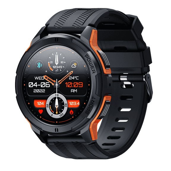 YINJIA Bluetooth Sports Smartwatch, Android and iPhone, IP68 Waterproof, 1.43-inch Sports Fitness Watch With Large Screen.
