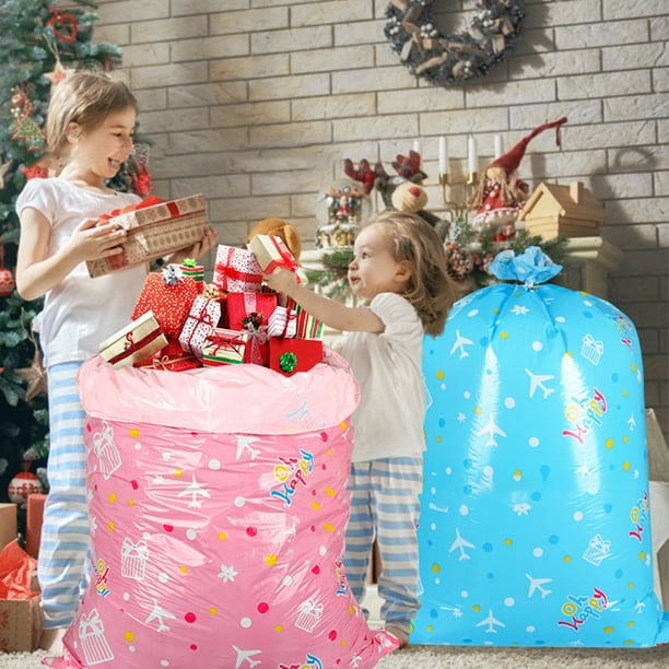 Christmas Plastic Gift Bags Bulk Extra Large Plastic Christmas