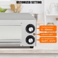 thumbnail image 3 of EDTara Four à Pizza d'Intérieur, Machine à Pizza Commerciale Électrique de Comptoir en Acier Inoxydable, avec Pierre à Pizza et Minuterie/température Réglable pour des Résultats Uniforme à la Maison Ou dans les Camions de Restauration, 3 of 7