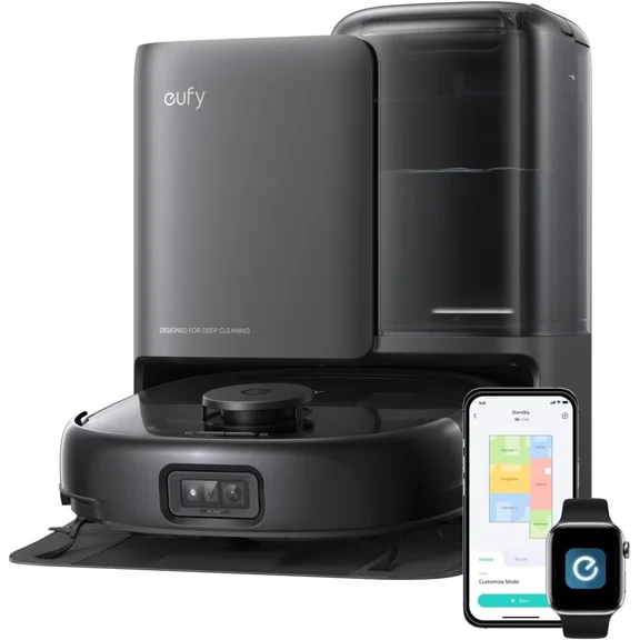eufy restored Robot Vacuum E25, 20,000 Pa Suction,HydroJet Always-Clean Roller Mop, All-in-One Robot Vacuum and Mop Combo