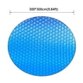 thumbnail image 4 of IMossad 10' UV Resistant Blue Round Pool Cover for Above-Ground Pools, 4 of 7