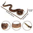 thumbnail image 2 of Juguete con forma de serpiente falsa HOHAJIU, cascabel, goma, 26 cm, Scare Birds, 2 of 8
