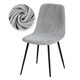 thumbnail image 1 of DEKAXID - Funda de terciopelo de lujo para silla con respaldo corto y arco, con cierre de banda elástica, resistente a las manchas y fácil de limpiar, ideal para comedor, oficina y hogar., 1 of 7