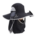 thumbnail image 1 of Sombrero De Ventilador Solar, Sombrero De Pesca De Ala Ancha De Secado Rápido Con Ventiladores Duales, Protección UPF50 Carga Solar USB, Viento De Tres Velocidades, 1 of 7